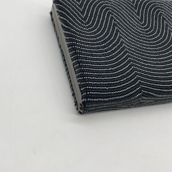 Sondra Roberts Black Beaded Box Clutch - Picture 6 of 10